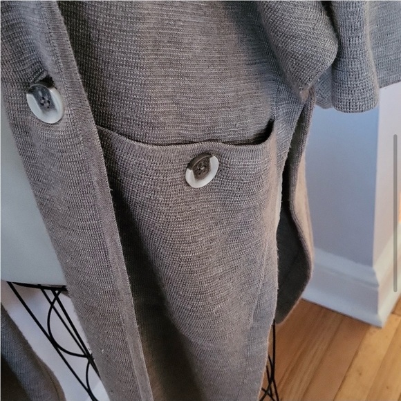 Marla Wynne Knit Drama Kimono Shawl Cardigan Large like NEW Fall 🍁🍂old money - Picture 2 of 6